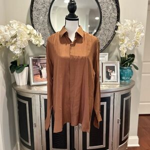 boc Men's Silky Copper-Brown Dress Shirt